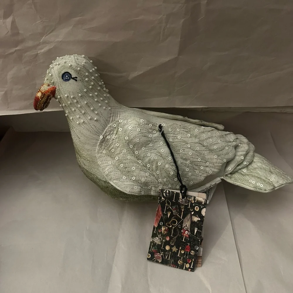 John Derian x Target Beaded Dove Decorative Pillow Christmas 2025